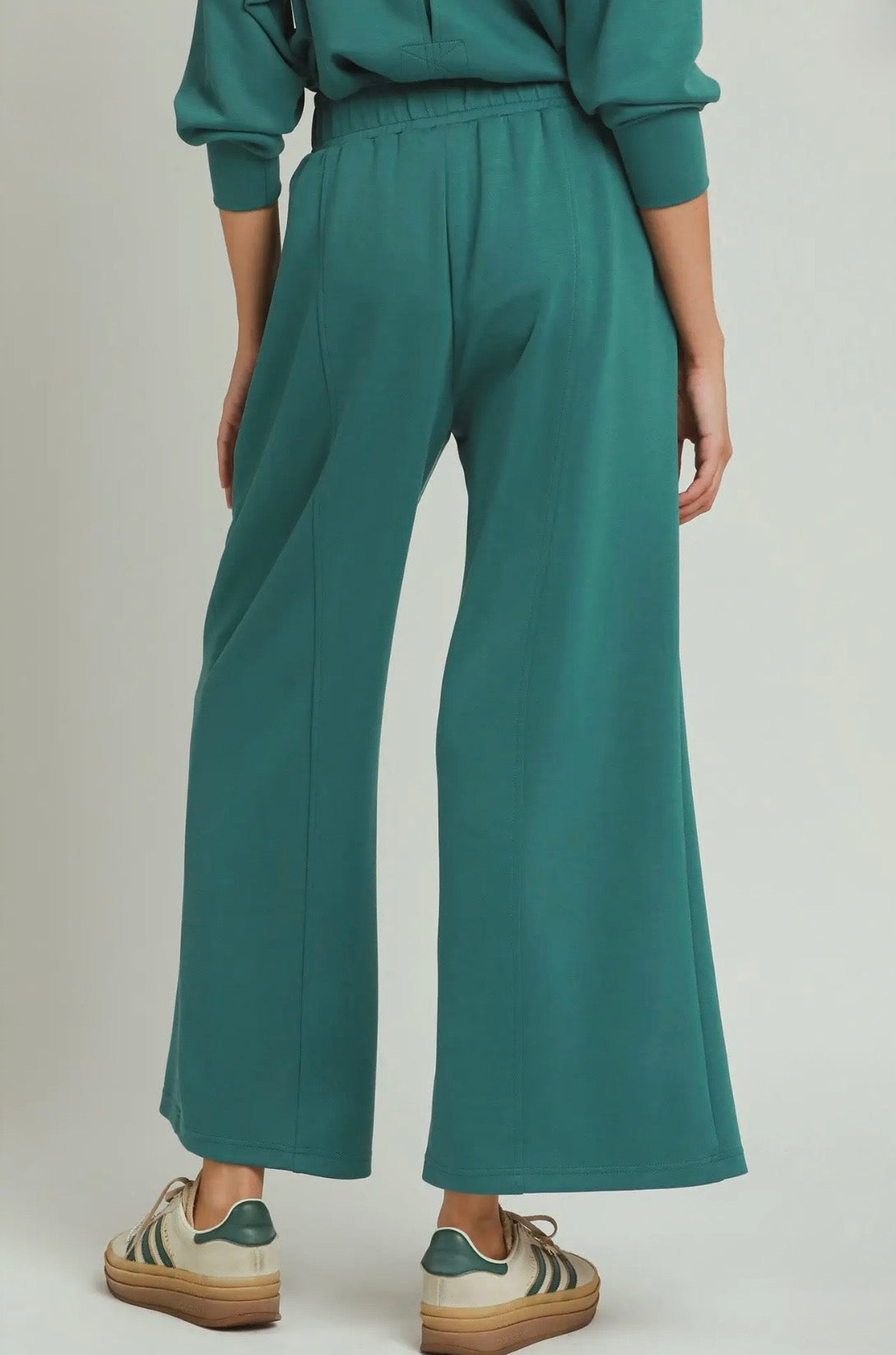 Elastic Wide Leg Pants