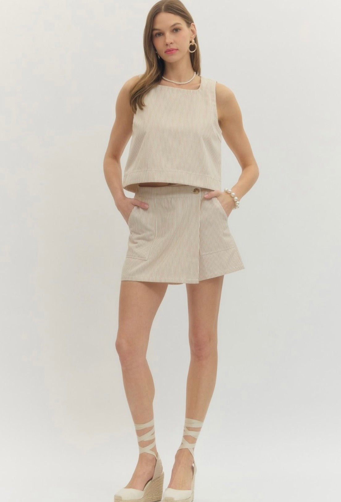 Striped Skort (set)