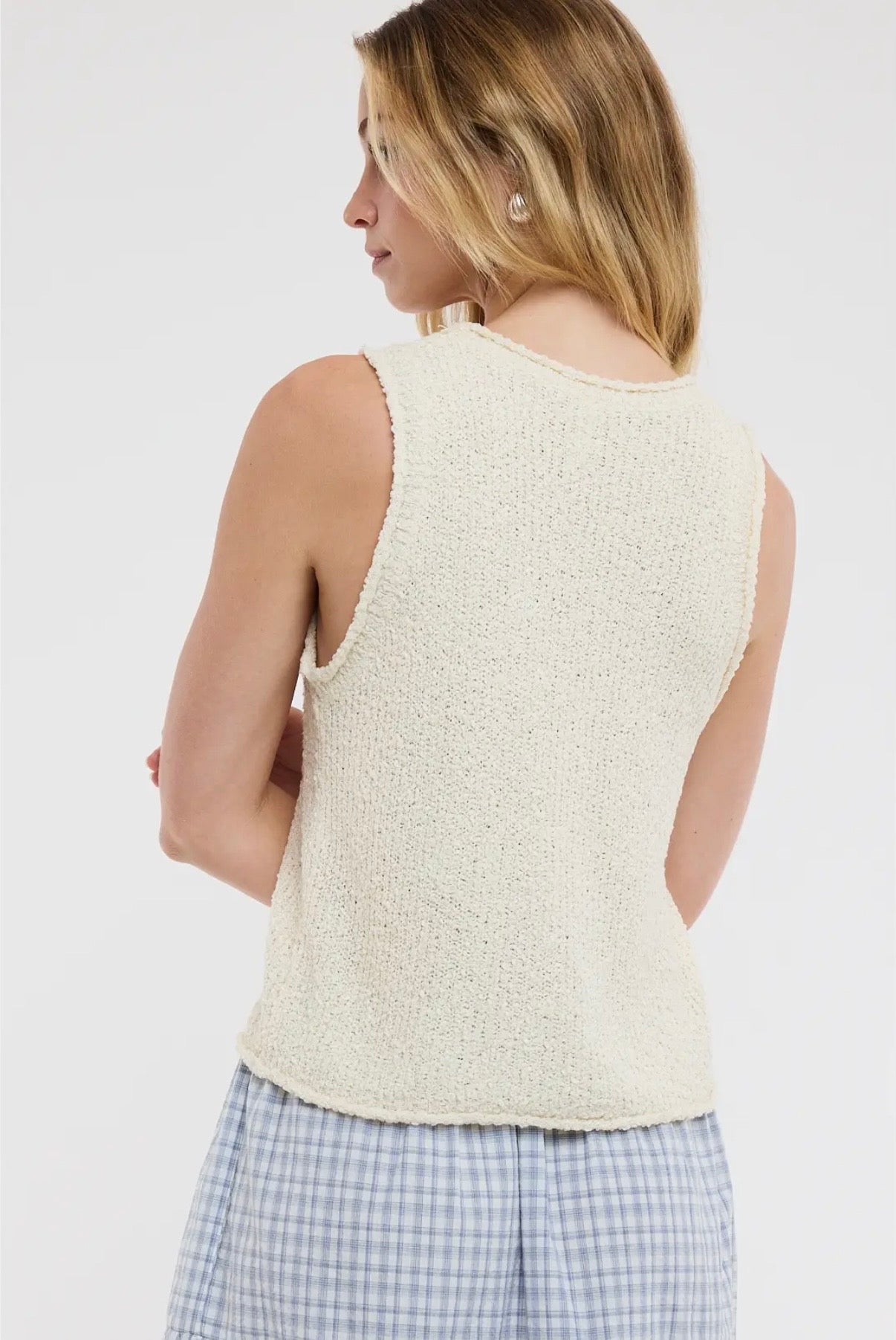 Textured Sweater Tank