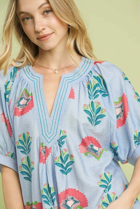 Abstract Print Top