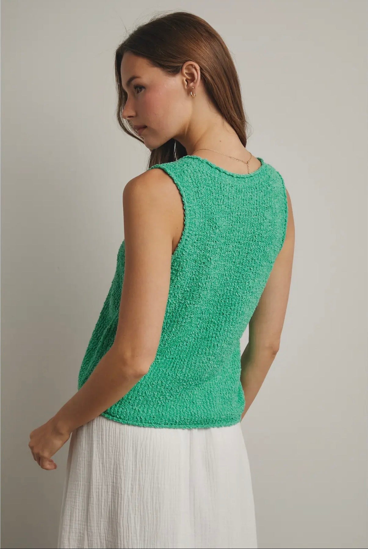 Textured Sweater Tank