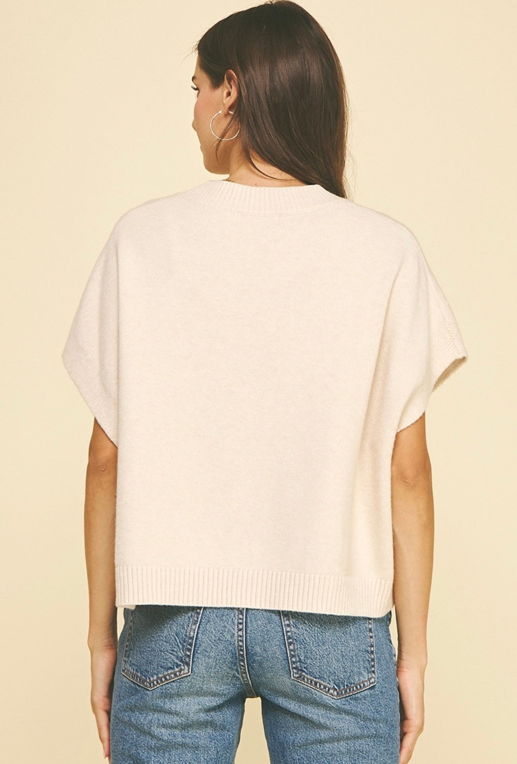 Dropped Shoulder Sweater Top