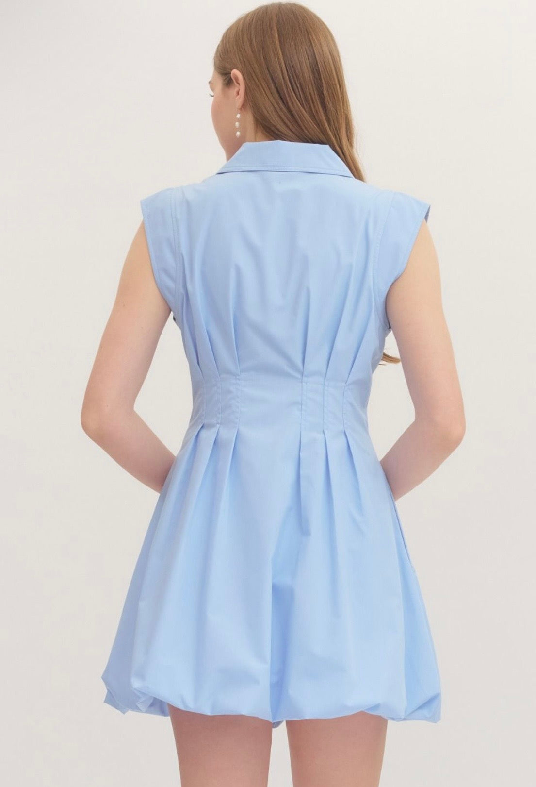 Bubble Hem Mini Dress