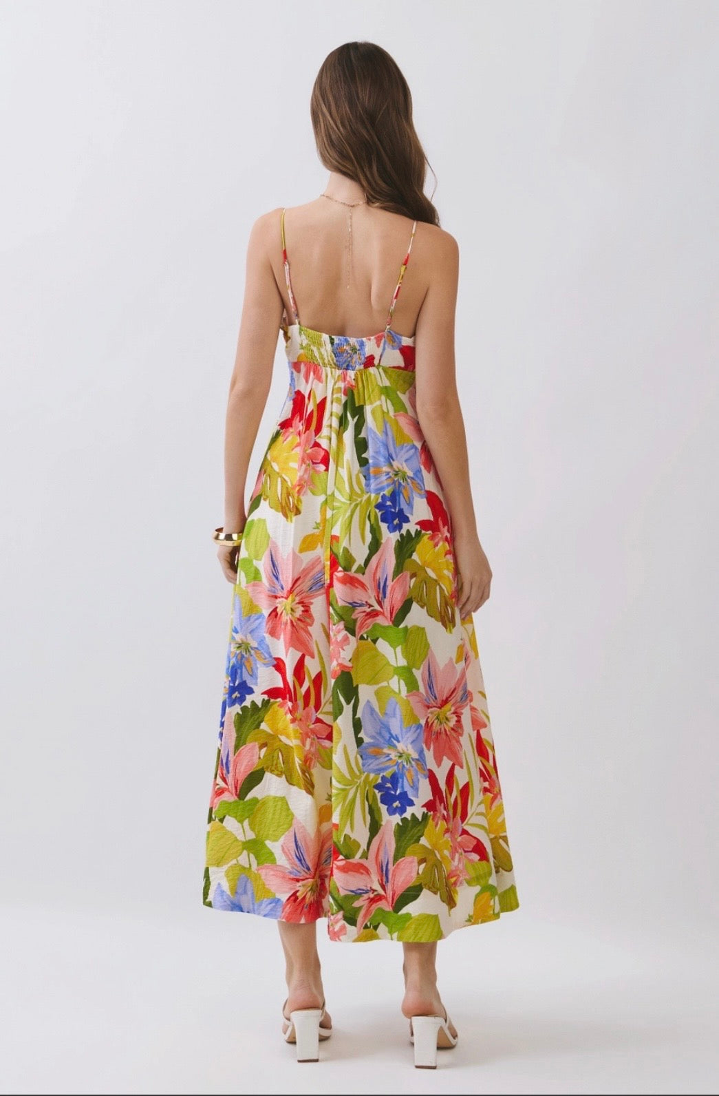 Tropical Midi Dress