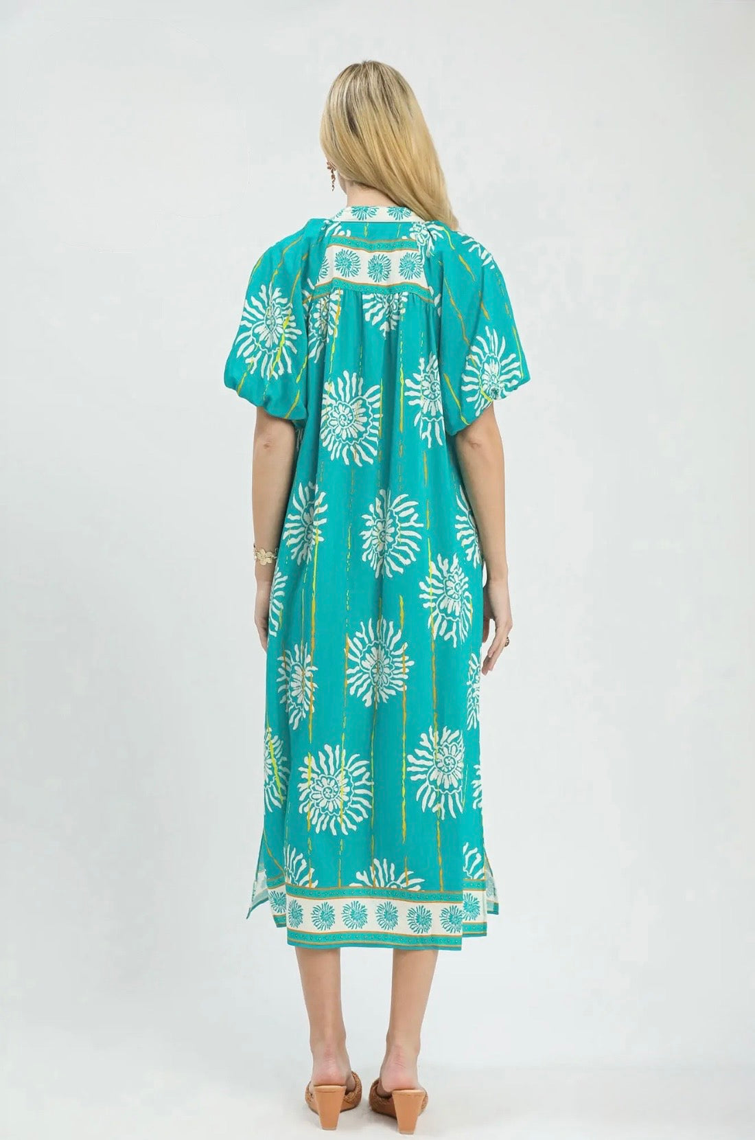 Smocked Midi Dress