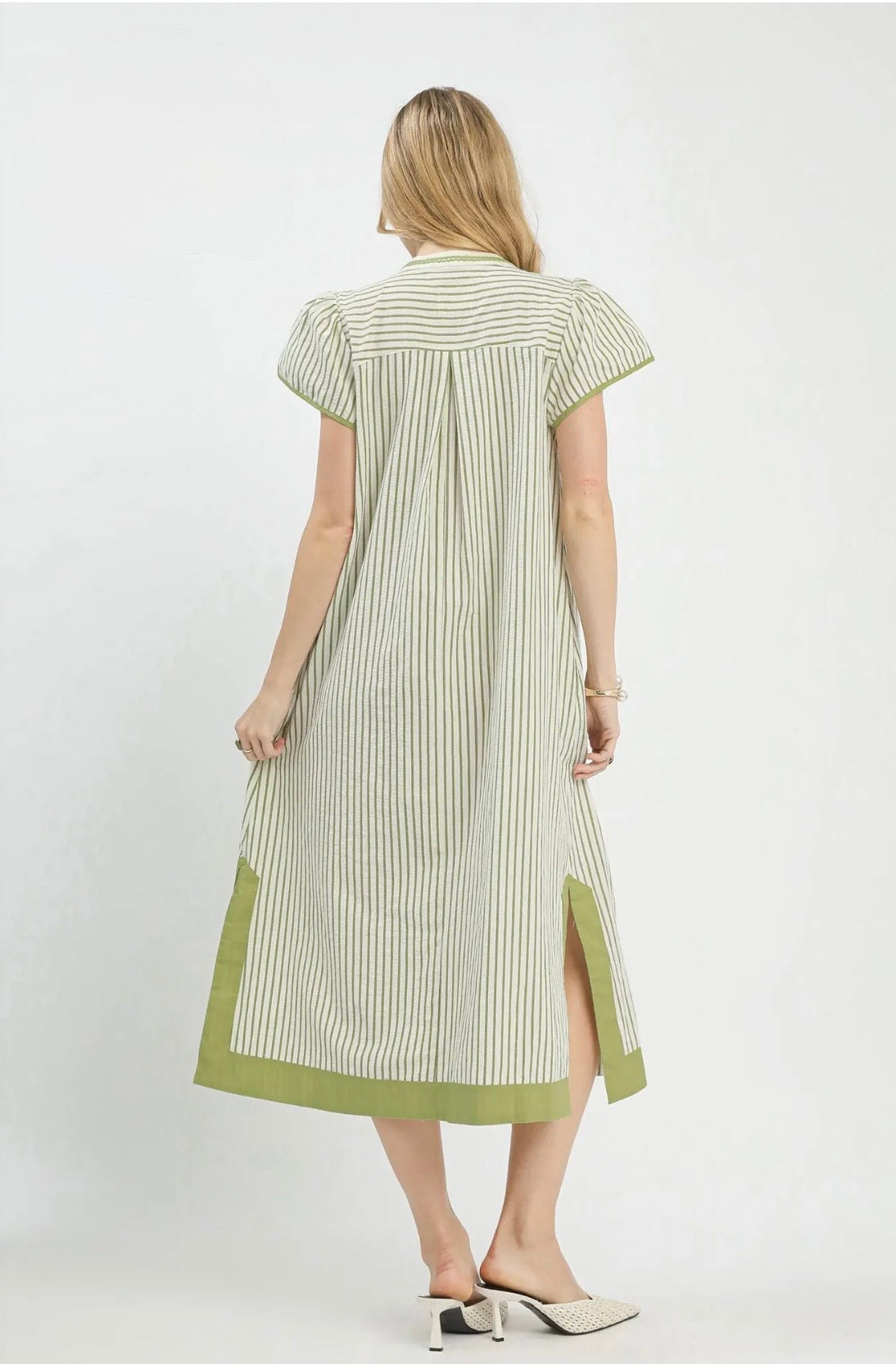 Stripe Midi Dress