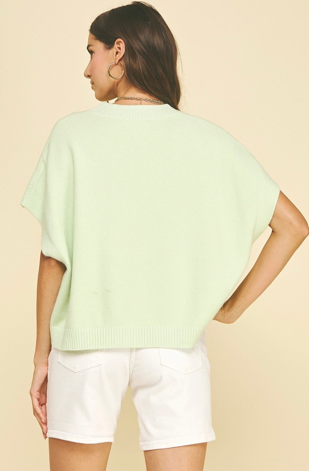 Dropped Shoulder Sweater Top