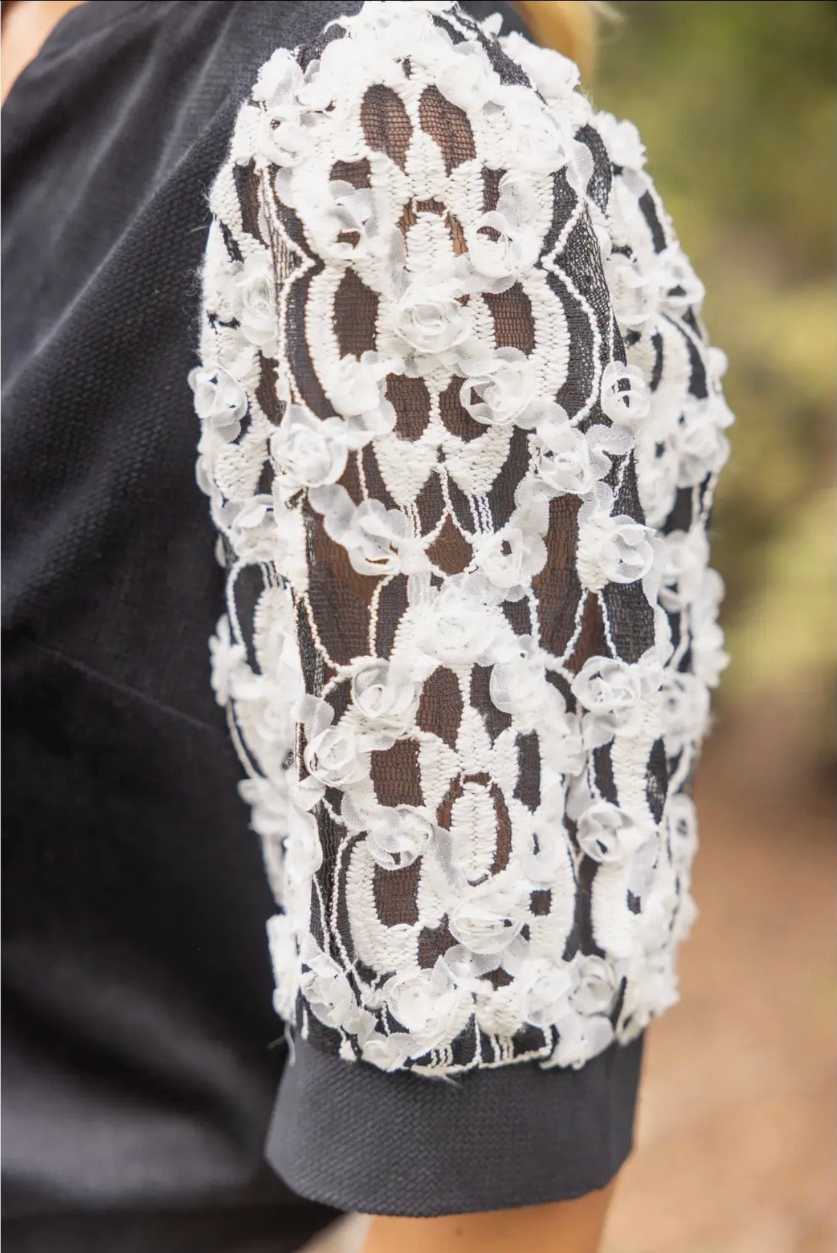Lace Sleeve Top