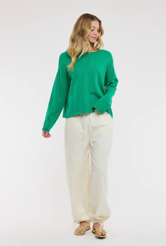 Boat Neck Lightweight Sweater