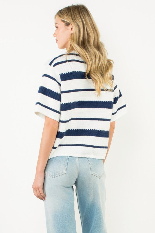 Striped Knit Top