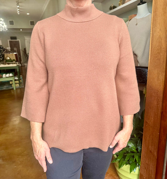 Knit Sweater Top with Wide Sleeves