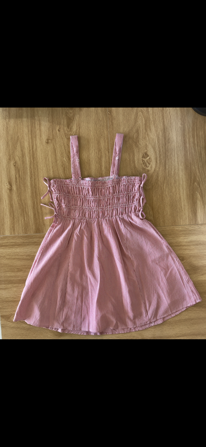 Plaid Smocked Mini Dress