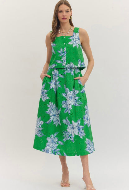 Botanical Midi Skirt (set)