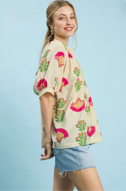 Abstract Print Top