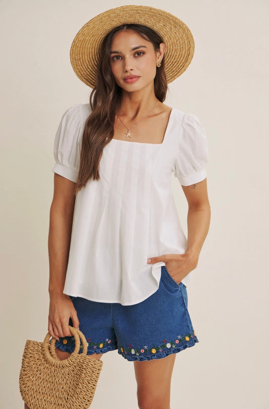 Sunday Pleated Blouse