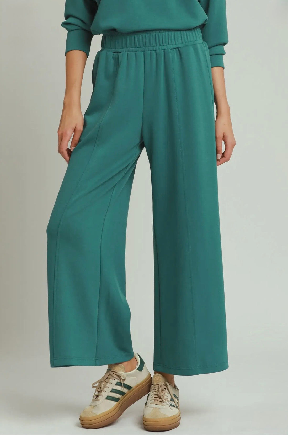 Elastic Wide Leg Pants