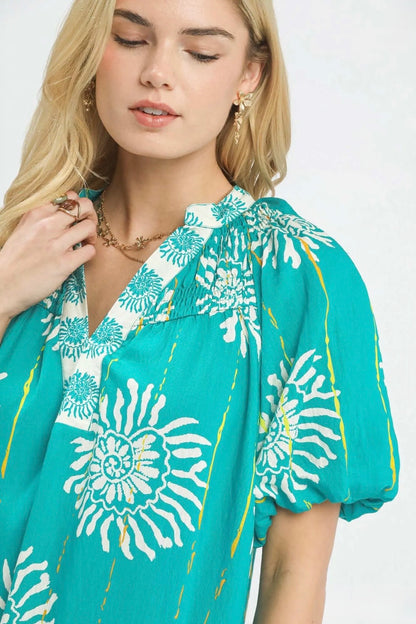 Smocked Midi Dress