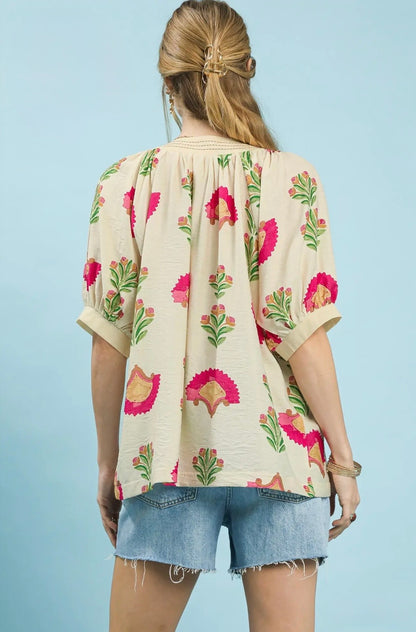 Abstract Print Top