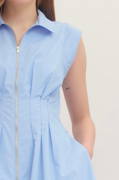 Bubble Hem Mini Dress