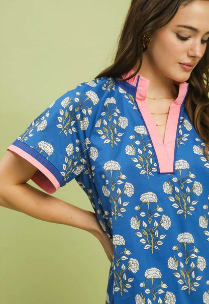 Printed Shift Dress