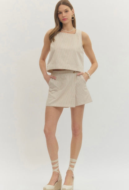 Striped Skort (set)