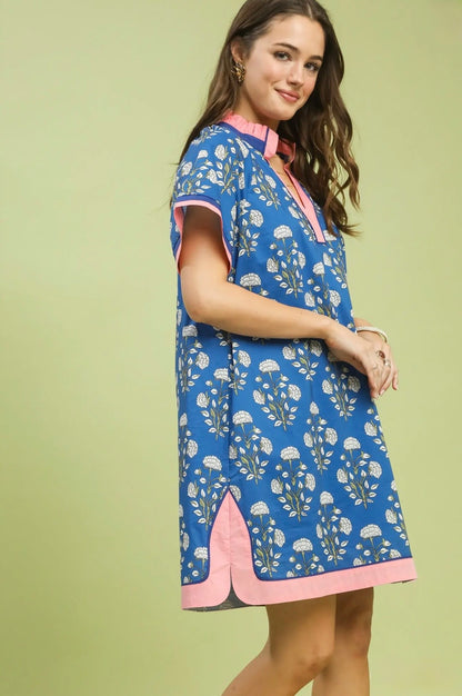Printed Shift Dress
