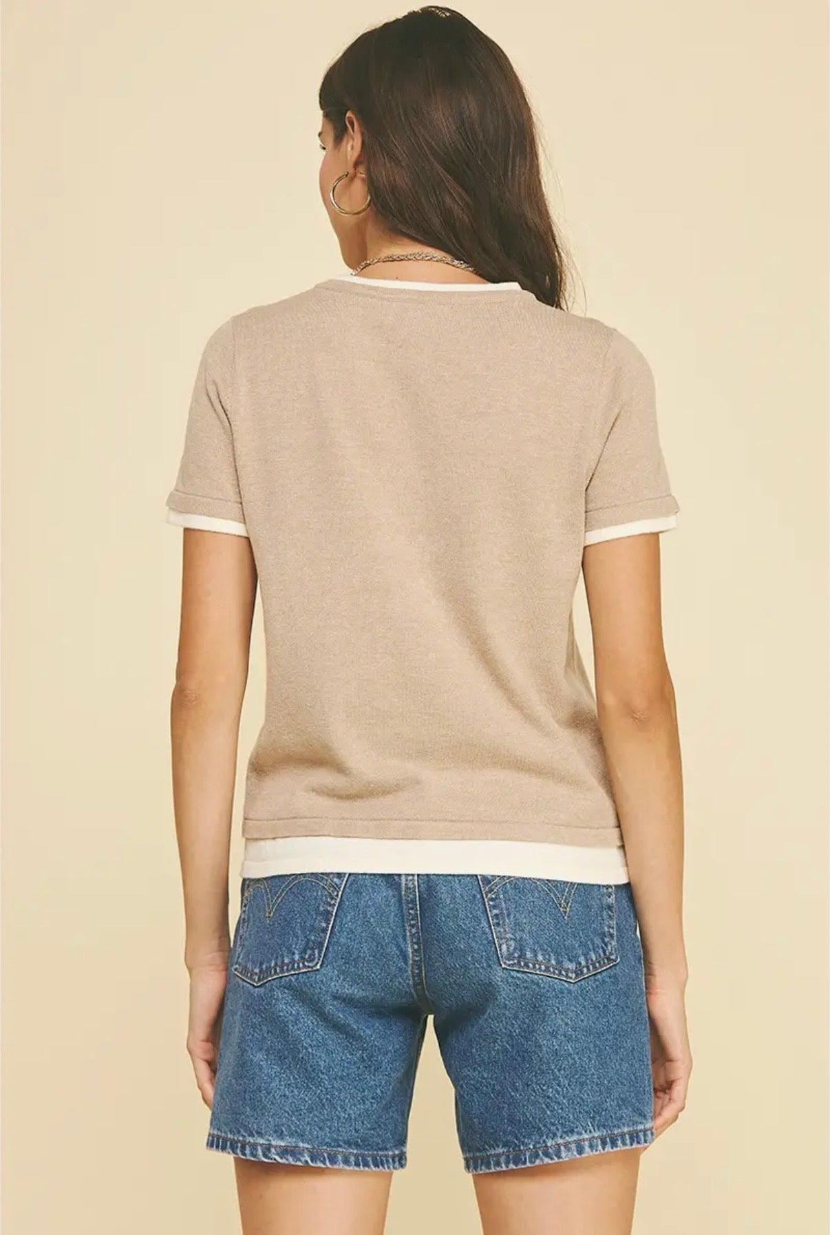 Double Layered Knit Top