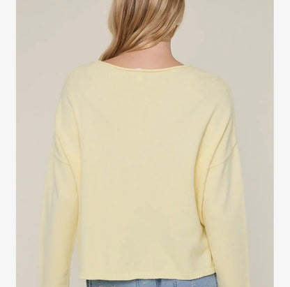 Boat Neck Lightweight Sweater