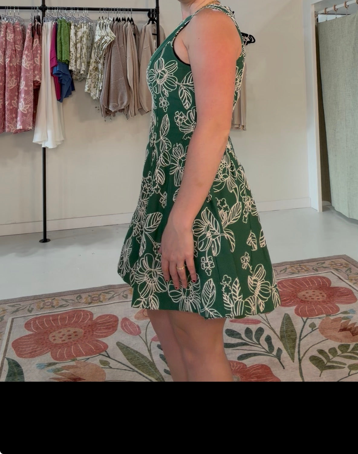 Fit-and-Flare Mini Dress