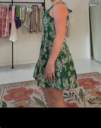 Fit-and-Flare Mini Dress