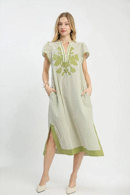 Stripe Midi Dress