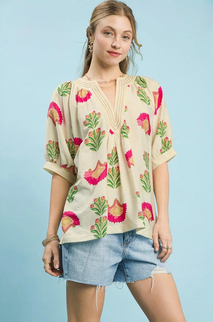 Abstract Print Top