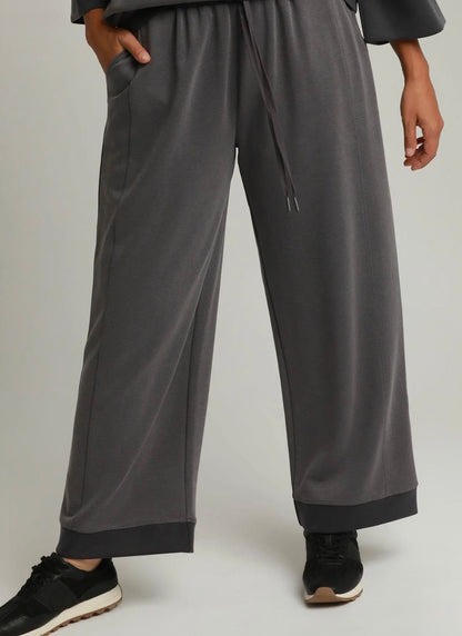 Colorblock Straight Pants Curvy