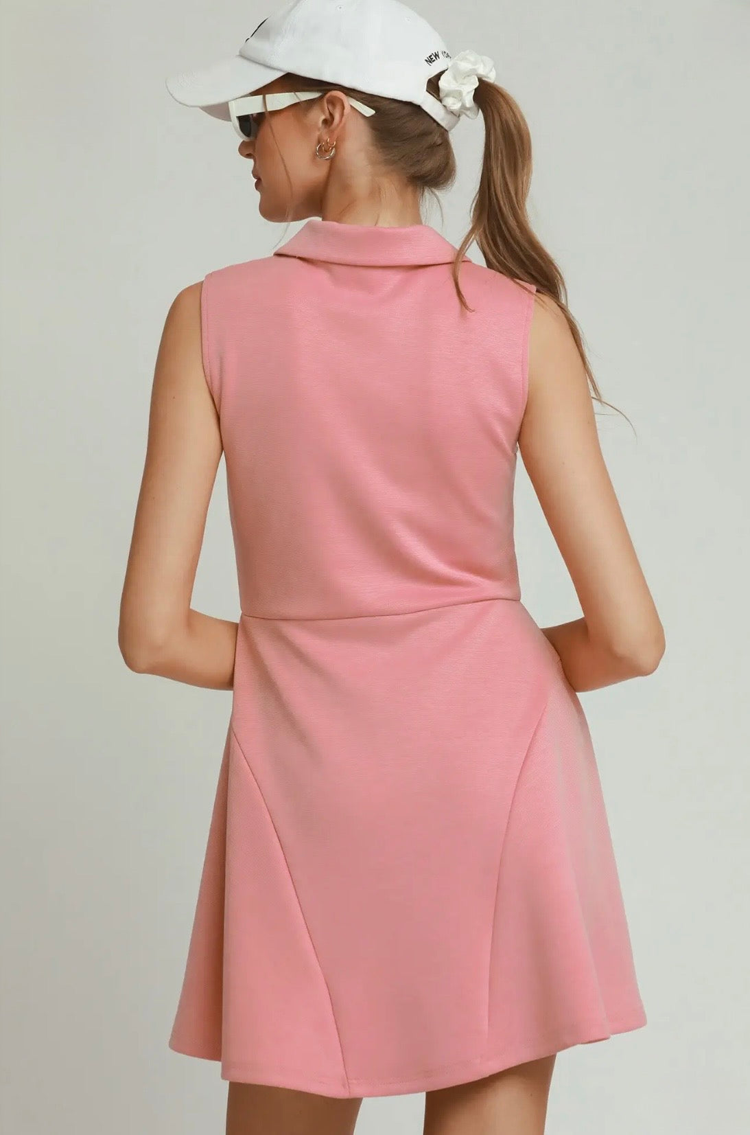 Collared Quarter Zip Tennis Dress