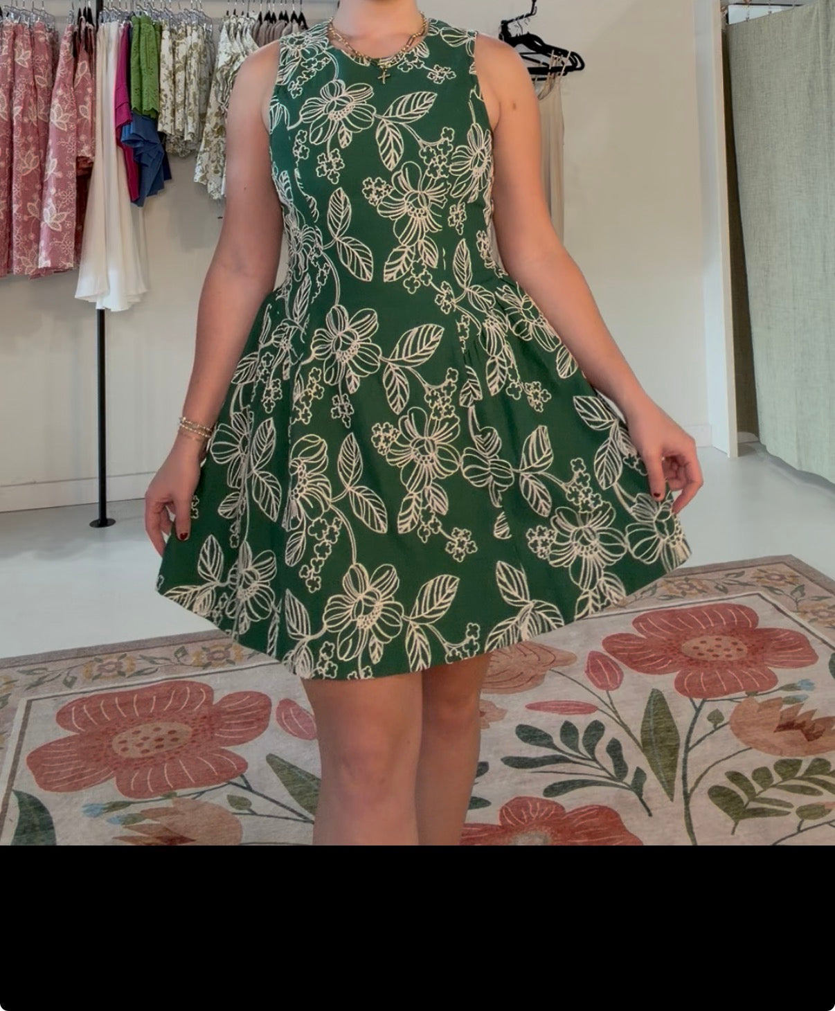 Fit-and-Flare Mini Dress