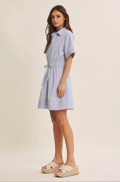 Button Down Mini Dress