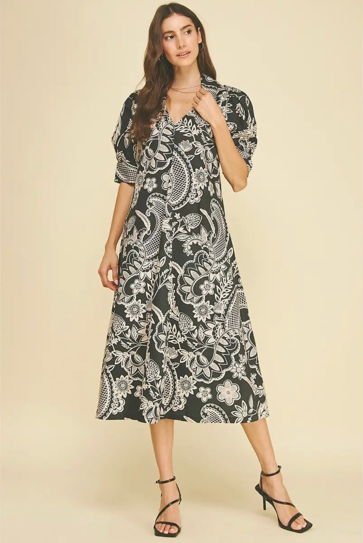 Paisley Midi Dress