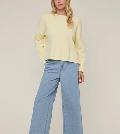 Boat Neck Lightweight Sweater