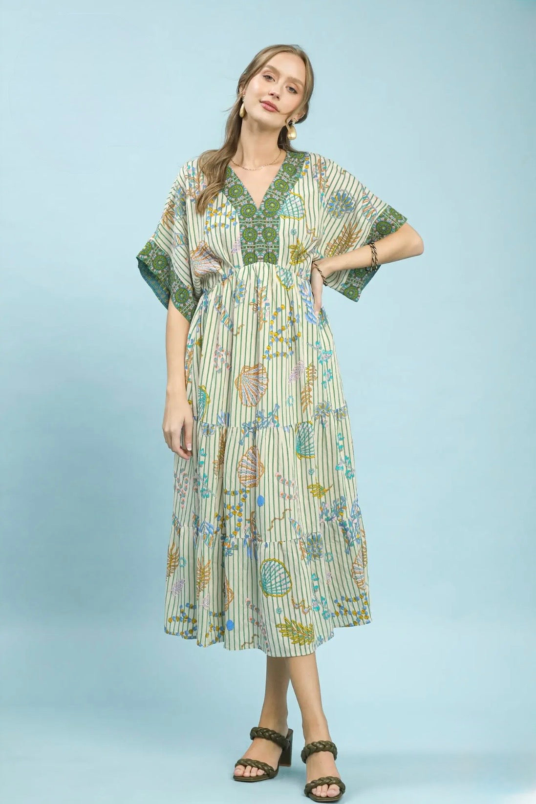 Shell Midi Dress