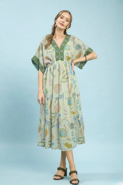 Shell Midi Dress