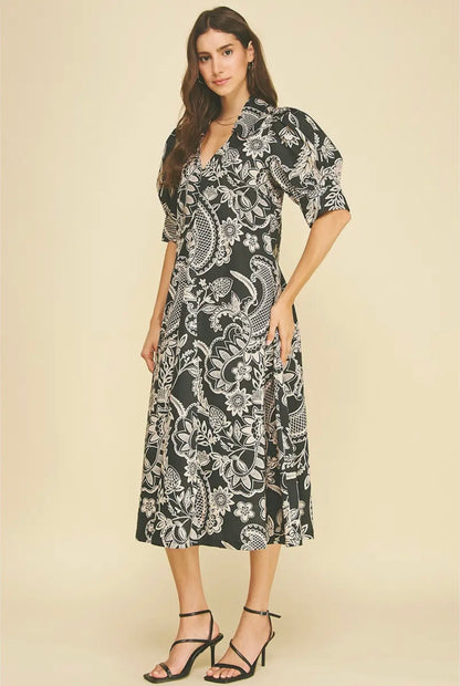 Paisley Midi Dress