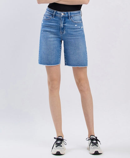 High Rise Bermuda Shorts