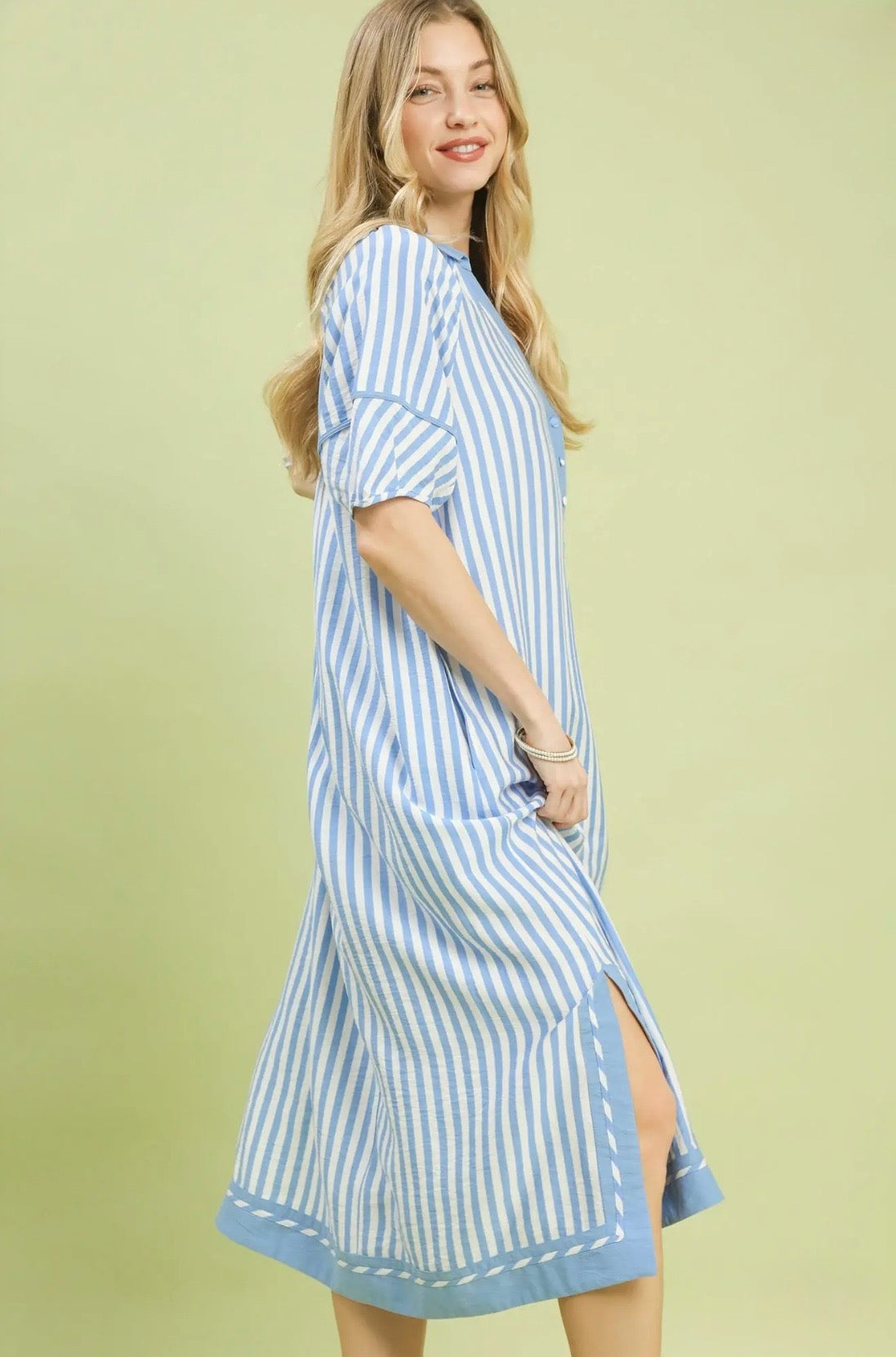 Coastal Stripe Midi Dress