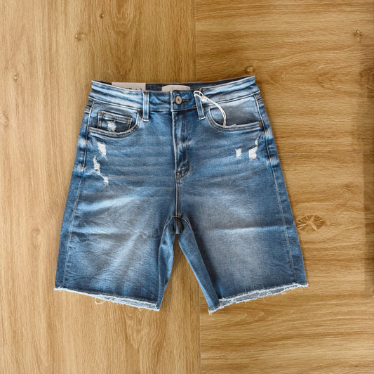 High Rise Bermuda Shorts