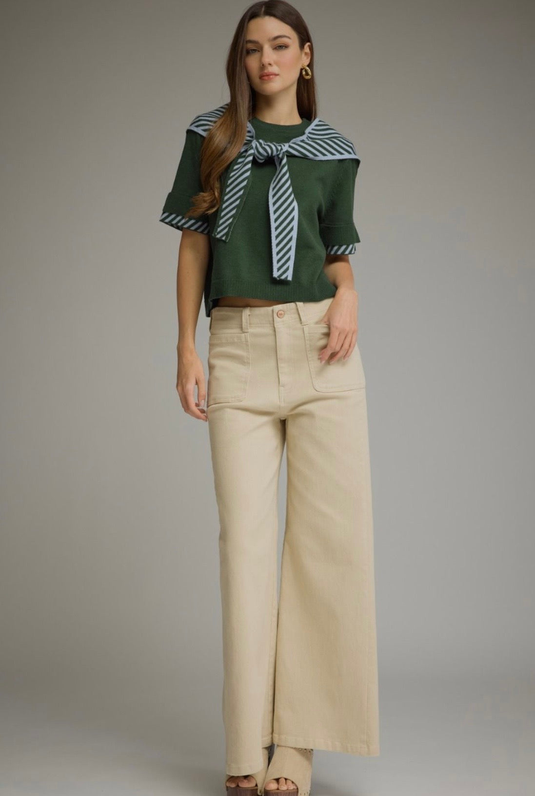 Scarf Knit Sweater
