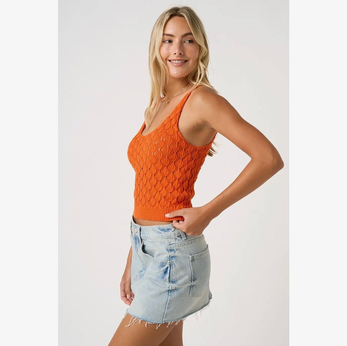 Shell Cropped Tank