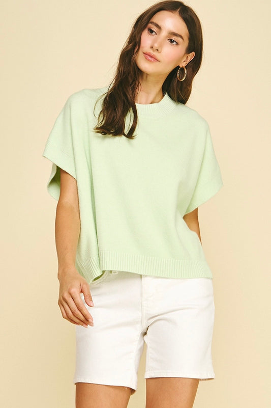 Dropped Shoulder Sweater Top