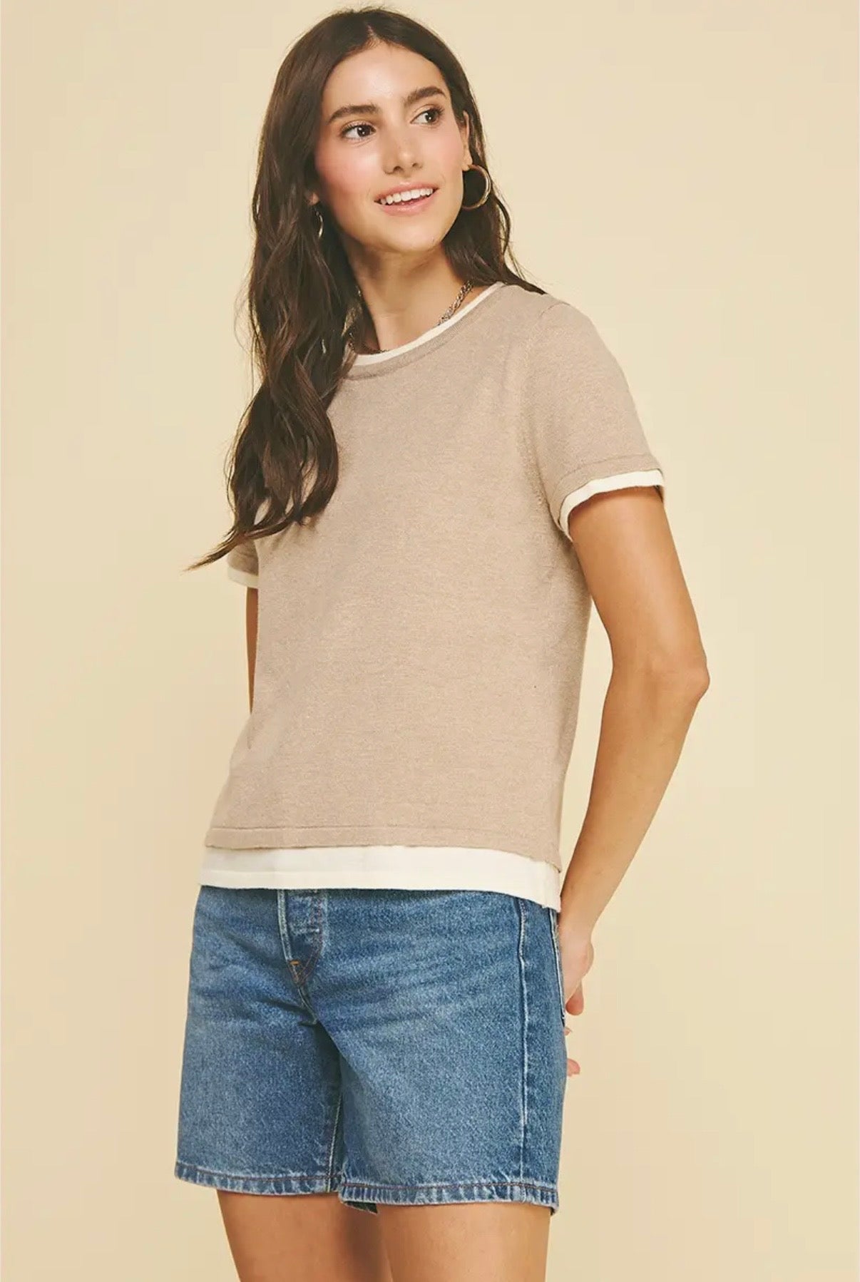 Double Layered Knit Top