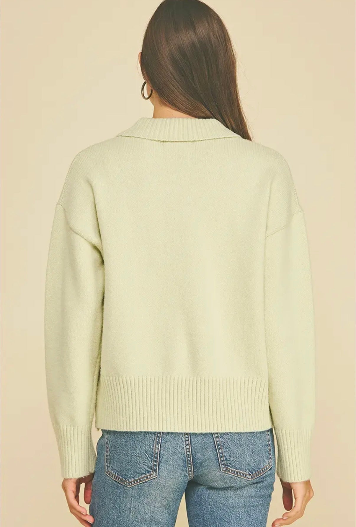 Collared Button-Down Sweater
