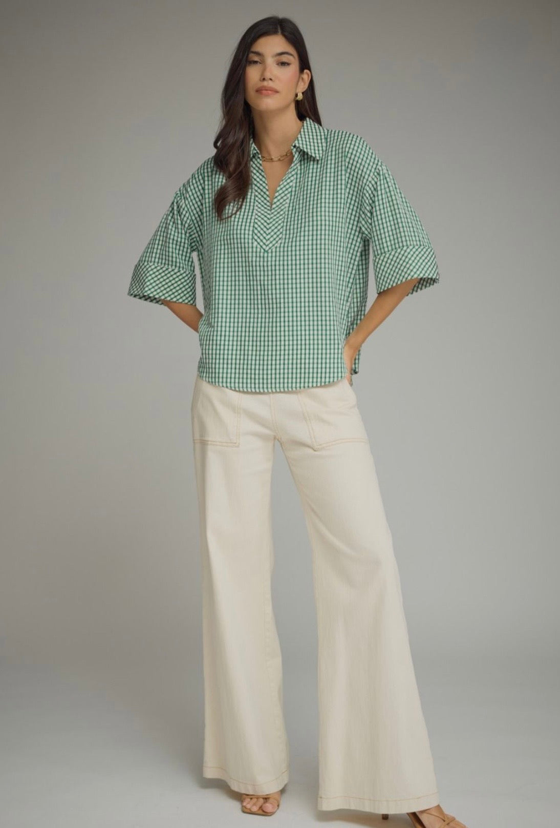 Gingham Top